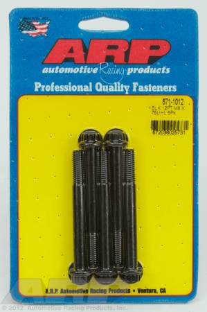 ARP - ARP 671-1012 - M8 x 1.25 x 75 12pt black oxide bolts