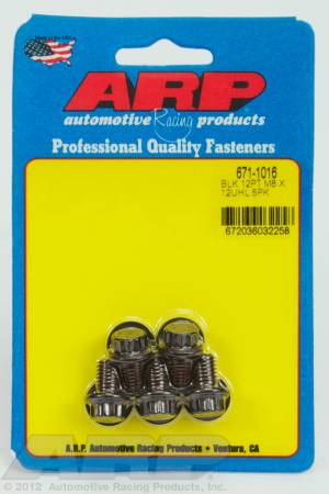 ARP - ARP 671-1016 - M8 x 1.25 x 12 12pt black oxide bolts