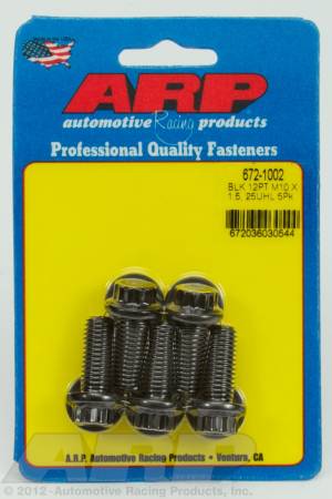 ARP - ARP 672-1002 - M10 x 1.50 x 25 12pt black oxide bolts