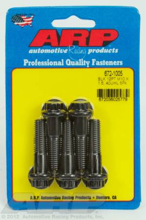 ARP - ARP 672-1005 - M10 x 1.50 x 40 12pt black oxide bolts