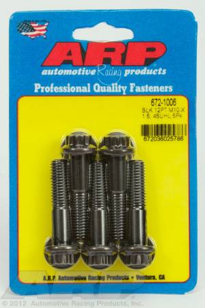 ARP - ARP 672-1006 - M10 x 1.50 x 45 12pt black oxide bolts