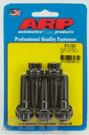 ARP - ARP 674-1004 - M12 x 1.50 x 40 12pt black oxide bolts