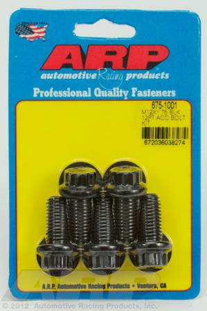 ARP - ARP 675-1001 - M12 X 1.75 X 25 12pt black oxide bolts