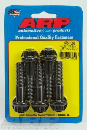 ARP - ARP 675-1006 - M12 X 1.75 X 50 12pt black oxide bolts