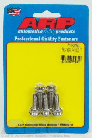 ARP - ARP 711-0750 - 1/4-28 x .750 12pt SS bolts