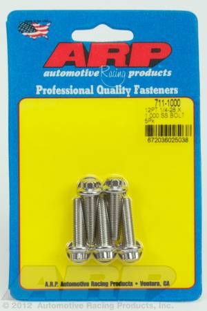 ARP - ARP 711-1000 - 1/4-28 x 1.000 12pt SS bolts