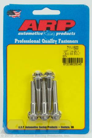 ARP - ARP 711-1500 - 1/4-28 x 1.500 12pt SS bolts