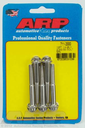 ARP - ARP 711-2000 - 1/4-28 x 2.000 12pt SS bolts