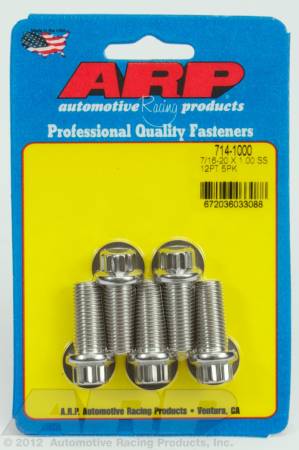 ARP - ARP 714-1000 - 7/16-20 x 1.000 12pt SS bolts