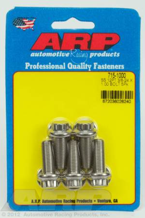 ARP - ARP 715-1000 - 3/8-24 x 1.000 12pt 7/16 wrenching SS bolts