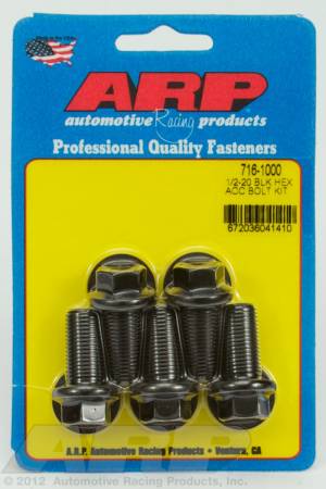 ARP - ARP 716-1000 - 1/2-20 x 1.000 hex black oxide bolts