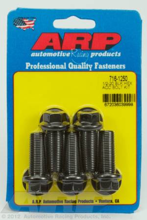 ARP - ARP 716-1250 - 1/2-20 x 1.250 hex black oxide bolts