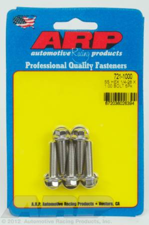 ARP - ARP 721-1000 - 1/4-28 x 1.000 hex SS bolts