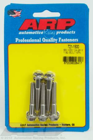 ARP - ARP 721-1500 - 1/4-28 x 1.500 hex SS bolts