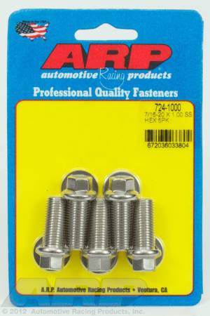 ARP - ARP 724-1000 - 7/16-20 x 1.000 hex SS bolts