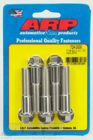 ARP - ARP 724-2000 - 7/16-20 x 2.000 hex SS bolts