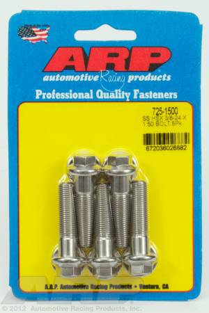 ARP - ARP 725-1500 - 3/8-24 x 1.500 hex 7/16 wrenching SS bolts