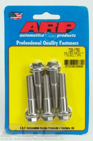 ARP - ARP 725-1750 - 3/8-24 x 1.750 hex 7/16 wrenching SS bolts