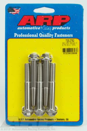 ARP - ARP 725-2750 - 3/8-24 x 2.750 hex 7/16 wrenching SS bolts