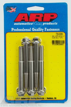 ARP - ARP 725-3250 - 3/8-24 x 3.250 hex 7/16 wrenching SS bolts