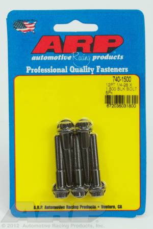 ARP - ARP 740-1500 - 1/4-28 x 1.500 12pt black oxide bolts