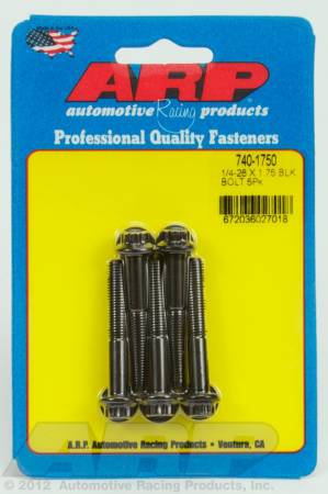 ARP - ARP 740-1750 - 1/4-28 x 1.750 12pt black oxide bolts