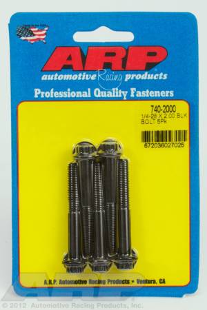 ARP - ARP 740-2000 - 1/4-28 x 2.000 12pt black oxide bolts