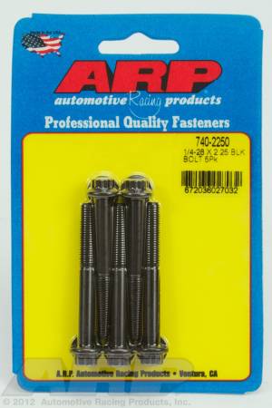 ARP - ARP 740-2250 - 1/4-28 x 2.250 12pt black oxide bolts