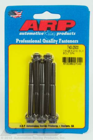 ARP - ARP 740-2500 - 1/4-28 x 2.500 12pt black oxide bolts