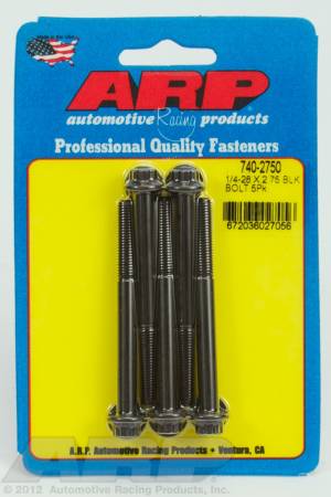 ARP - ARP 740-2750 - 1/4-28 x 2.750 12pt black oxide bolts