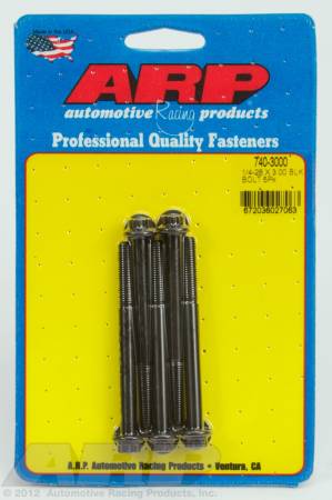 ARP - ARP 740-3000 - 1/4-28 x 3.000 12pt black oxide bolts