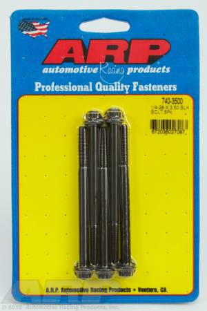 ARP - ARP 740-3500 - 1/4-28 x 3.500 12pt black oxide bolts