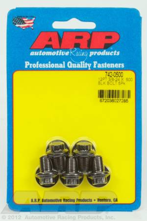 ARP - ARP 742-0500 - 3/8-24 x .500 12pt black oxide bolts