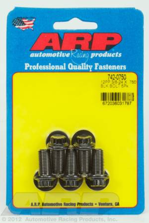 ARP - ARP 742-0750 - 3/8-24 x .750 12pt black oxide bolts