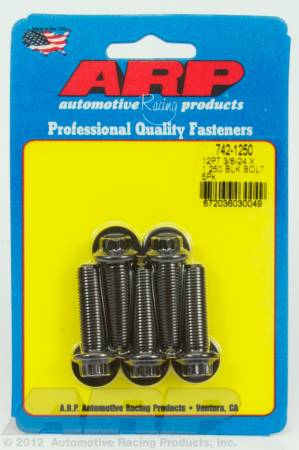 ARP - ARP 742-1250 - 3/8-24 x 1.250 12pt black oxide bolts