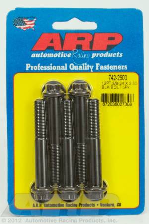 ARP - ARP 742-2500 - 3/8-24 x 2.500 12pt black oxide bolts