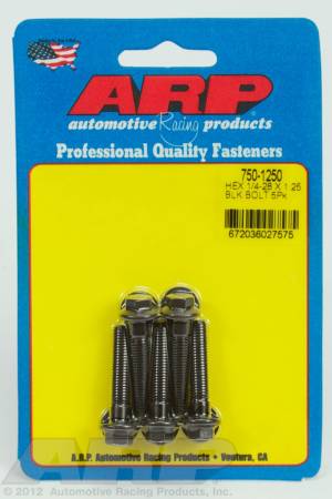 ARP - ARP 750-1250 - 1/4-28 x 1.250 hex black oxide bolts