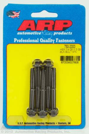 ARP - ARP 750-2000 - 1/4-28 x 2.000 hex black oxide bolts