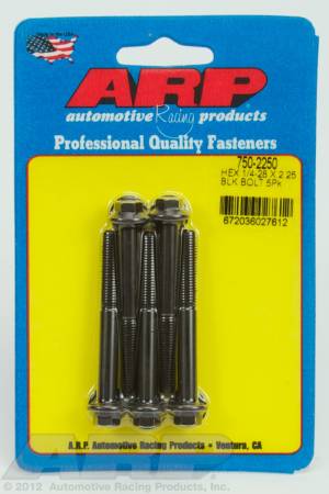 ARP - ARP 750-2250 - 1/4-28 x 2.250 hex black oxide bolts