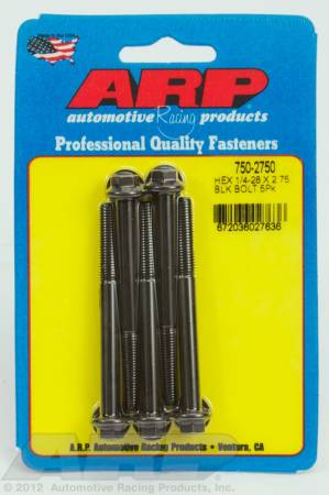 ARP - ARP 750-2750 - 1/4-28 x 2.750 hex black oxide bolts