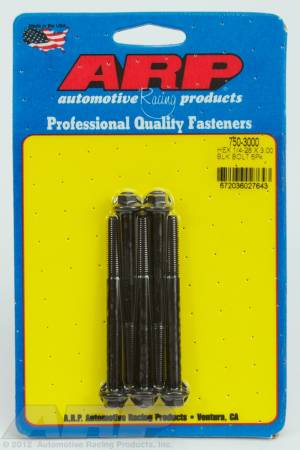 ARP - ARP 750-3000 - 1/4-28 x 3.000 hex black oxide bolts