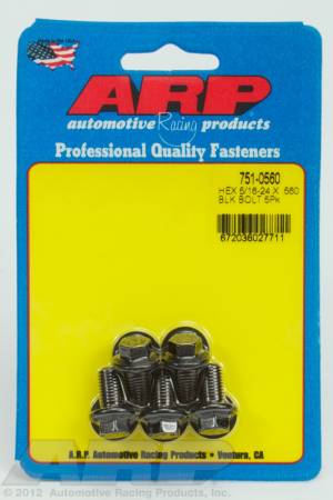 ARP - ARP 751-0560 - 5/16-24 x .560 hex black oxide bolts