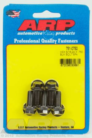 ARP - ARP 751-0750 - 5/16-24 x .750 hex black oxide bolts