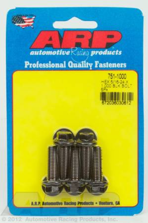 ARP - ARP 751-1000 - 5/16-24 x 1.000 hex black oxide bolts