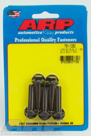 ARP - ARP 751-1250 - 5/16-24 x 1.250 hex black oxide bolts