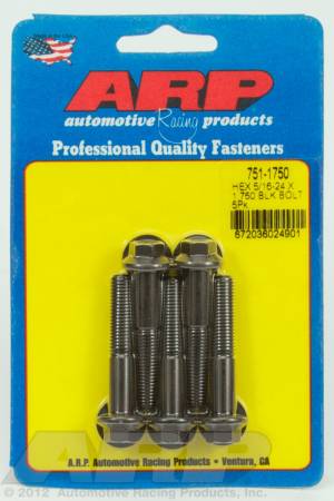 ARP - ARP 751-1750 - 5/16-24 x 1.750 hex black oxide bolts