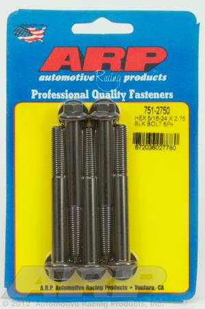 ARP - ARP 751-2750 - 5/16-24 x 2.750 hex black oxide bolts