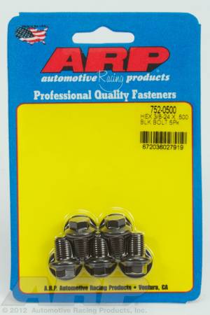 ARP - ARP 752-0500 - 3/8-24 x .500 hex black oxide bolts