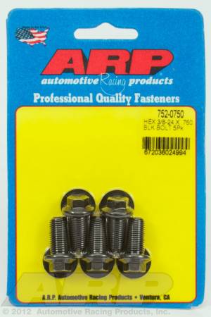 ARP - ARP 752-0750 - 3/8-24 x .750 hex black oxide bolts