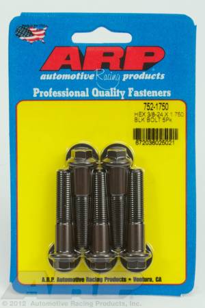 ARP - ARP 752-1750 - 3/8-24 x 1.750 hex black oxide bolts